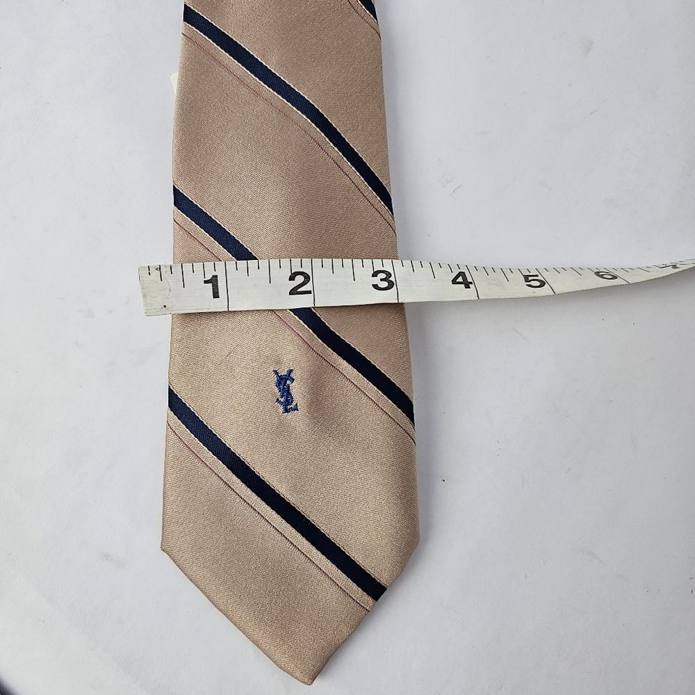 YSL Vintage 1980's Stripe TieYSL Vintage 1980's Stripe Tie - Picture 8 of 9